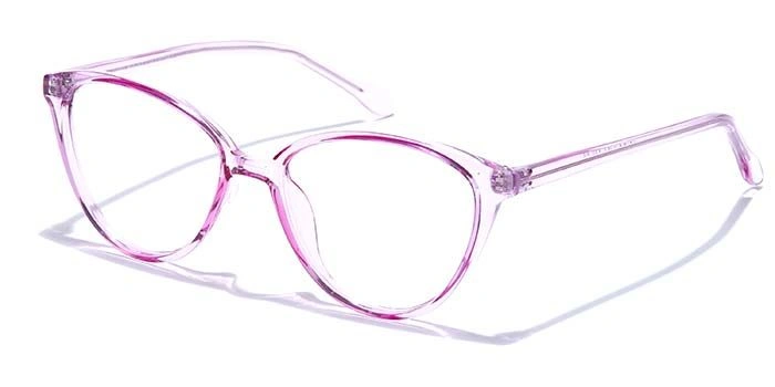 GRAVIATE by Coolwinks E23A7534 Glossy Pink Full Frame Cateye Eyeglasses for Women-PINK-1