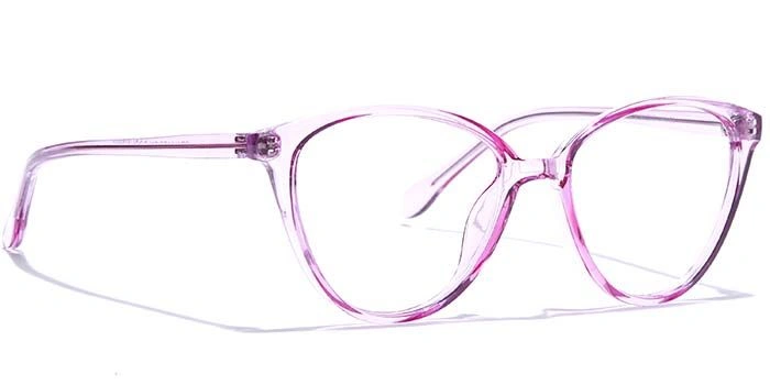 GRAVIATE by Coolwinks E23A7534 Glossy Pink Full Frame Cateye Eyeglasses for Women-PINK-2