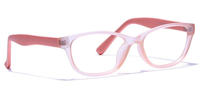 GRAVIATE by Coolwinks E23A6439 Matte Pink Full Frame Rectangle Eyeglasses for Kids-PINK-2