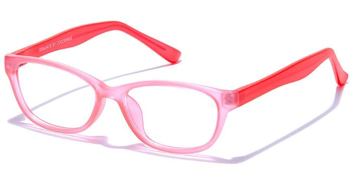 GRAVIATE by Coolwinks E23C6439 Matte Pink Full Frame Rectangle Eyeglasses for Kids-PINK-1