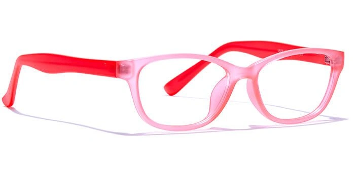 GRAVIATE by Coolwinks E23C6439 Matte Pink Full Frame Rectangle Eyeglasses for Kids-PINK-2