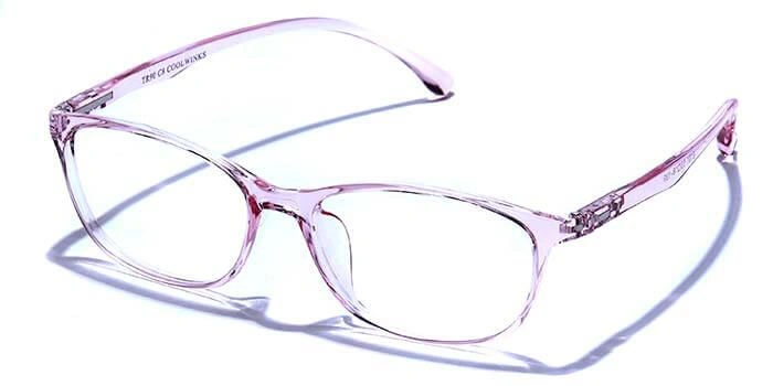 GRAVIATE by Coolwinks E23B6597 Glossy Pink Full Frame Rectangle Eyeglasses for Women-PINK-1