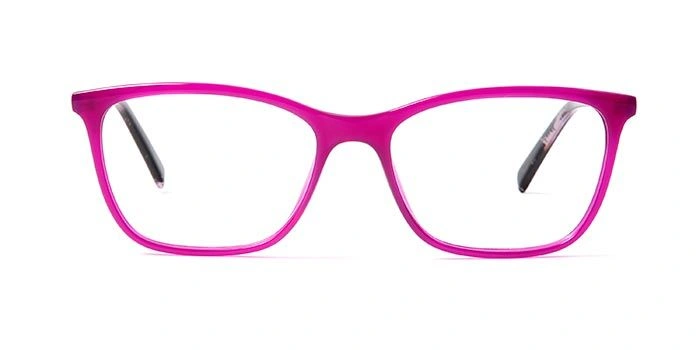 GRAVIATE by Coolwinks E23B5598 Glossy Pink Full Frame Retro Square Eyeglasses for Women-