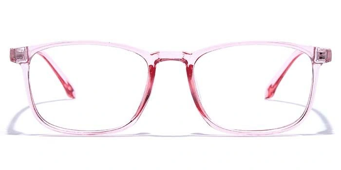 GRAVIATE by Coolwinks E23B7389 Glossy Pink Full Frame Retro Square Eyeglasses for Women-