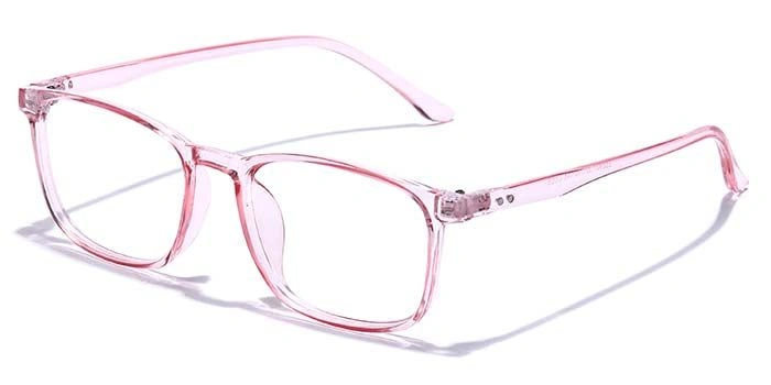 GRAVIATE by Coolwinks E23B7389 Glossy Pink Full Frame Retro Square Eyeglasses for Women-PINK-1