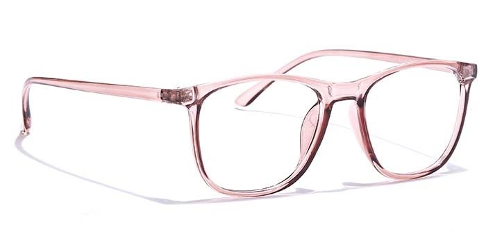 GRAVIATE by Coolwinks E23C7354 Glossy Pink Full Frame Retro Square Eyeglasses for Women-PINK-2