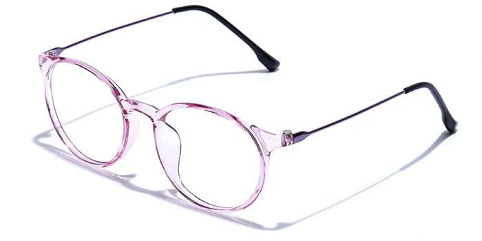 GRAVIATE by Coolwinks E23A7446 Glossy Pink Full Frame Round Eyeglasses for Women-PINK-1