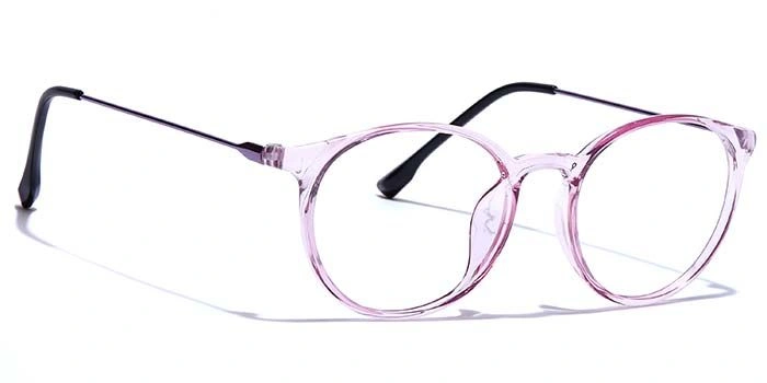 GRAVIATE by Coolwinks E23A7446 Glossy Pink Full Frame Round Eyeglasses for Women-PINK-2