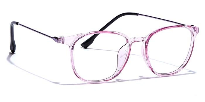 GRAVIATE by Coolwinks E23A7447 Glossy Pink Full Frame Round Eyeglasses for Women-PINK-2