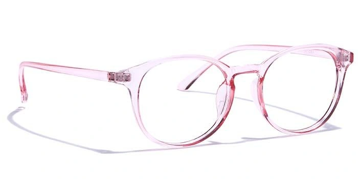 GRAVIATE by Coolwinks E23B7387 Glossy Pink Full Frame Round Eyeglasses for Women-PINK-2