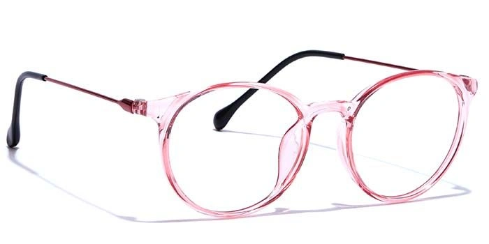 GRAVIATE by Coolwinks E23C7446 Glossy Pink Full Frame Round Eyeglasses for Women-PINK-2