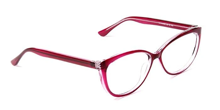 GRAVIATE by Coolwinks E17A5682 Glossy Purple Full Frame Cateye Eyeglasses for Women-PURPLE-2