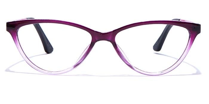 GRAVIATE by Coolwinks E17A7659 Glossy Purple Full Frame Cateye Eyeglasses for Women-