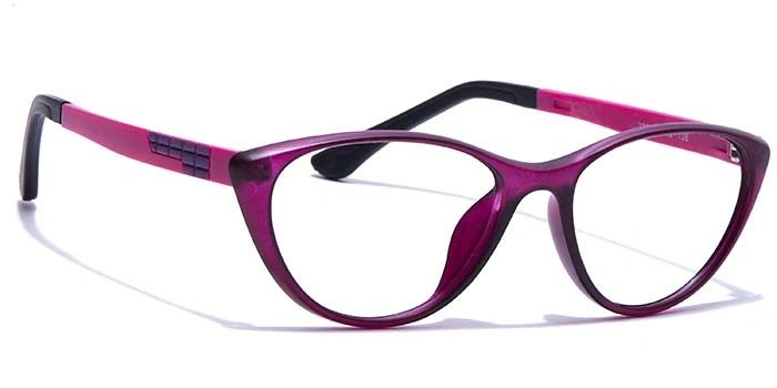 GRAVIATE by Coolwinks E17B7652 Matte Purple Full Frame Cateye Eyeglasses for Women-PURPLE-2