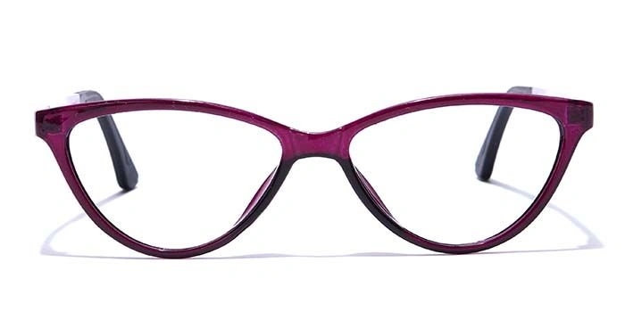 GRAVIATE by Coolwinks E17B7657 Glossy Purple Full Frame Cateye Eyeglasses for Women-