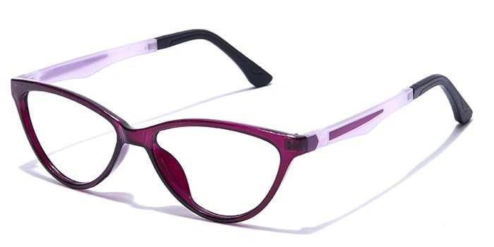 GRAVIATE by Coolwinks E17B7657 Glossy Purple Full Frame Cateye Eyeglasses for Women-PURPLE-1