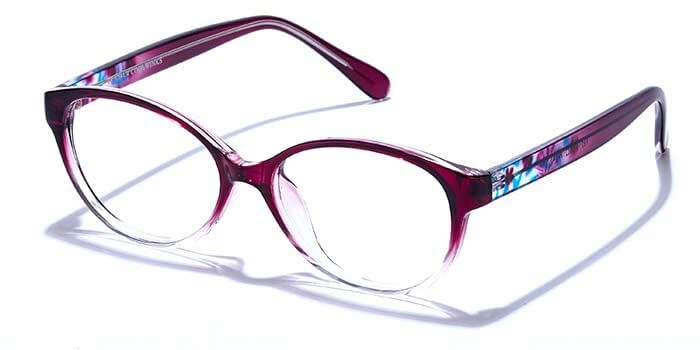 GRAVIATE by Coolwinks E17C6644 Glossy Purple Full Frame Cateye Eyeglasses for Women-PURPLE-1