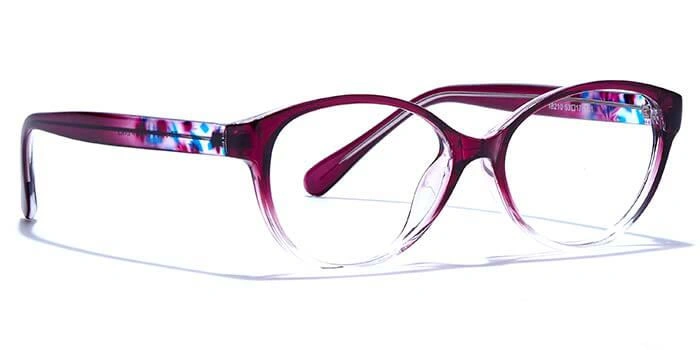 GRAVIATE by Coolwinks E17C6644 Glossy Purple Full Frame Cateye Eyeglasses for Women-PURPLE-2