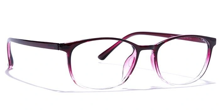 GRAVIATE by Coolwinks E17A7570 Glossy Purple Full Frame Oval Eyeglasses for Women-PURPLE-2