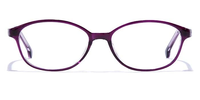 GRAVIATE by Coolwinks E17A7589 Glossy Purple Full Frame Oval Eyeglasses for Women-