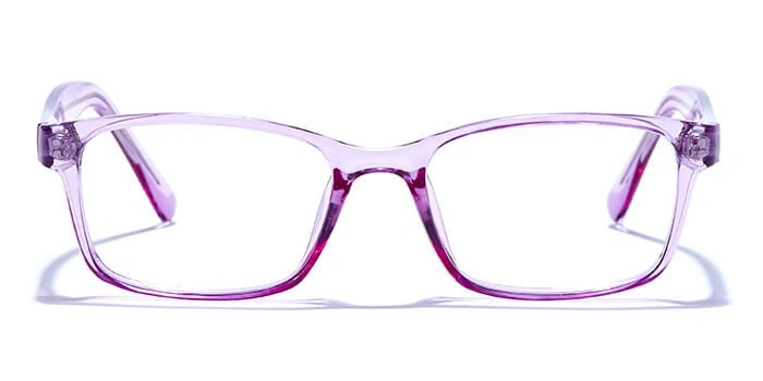 GRAVIATE by Coolwinks E17A6445 Glossy Purple Full Frame Rectangle Eyeglasses for Men and Women-