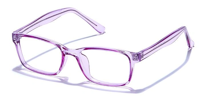 GRAVIATE by Coolwinks E17A6445 Glossy Purple Full Frame Rectangle Eyeglasses for Men and Women-PURPLE-1