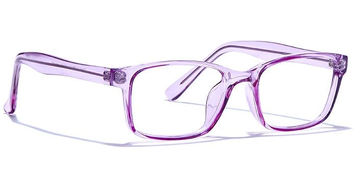 GRAVIATE by Coolwinks E17A6445 Glossy Purple Full Frame Rectangle Eyeglasses for Men and Women-PURPLE-2