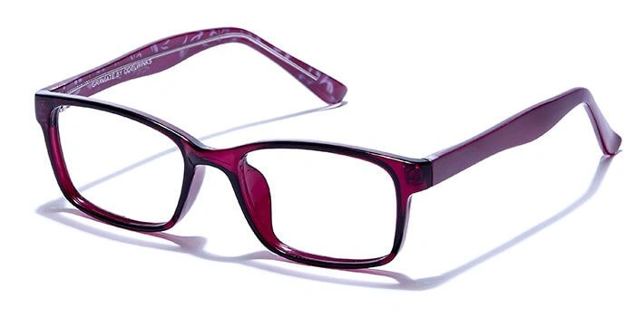 GRAVIATE by Coolwinks E17B6444 Glossy Purple Full Frame Rectangle Eyeglasses for Men and Women-PURPLE-1