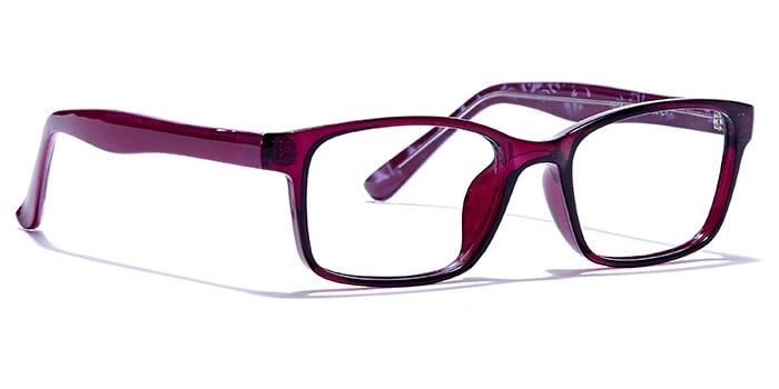 GRAVIATE by Coolwinks E17B6444 Glossy Purple Full Frame Rectangle Eyeglasses for Men and Women-PURPLE-2