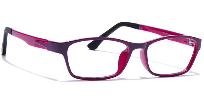 GRAVIATE by Coolwinks E20B7641 Glossy Purple Full Frame Rectangle Eyeglasses for Men and Women-PURPLE-2