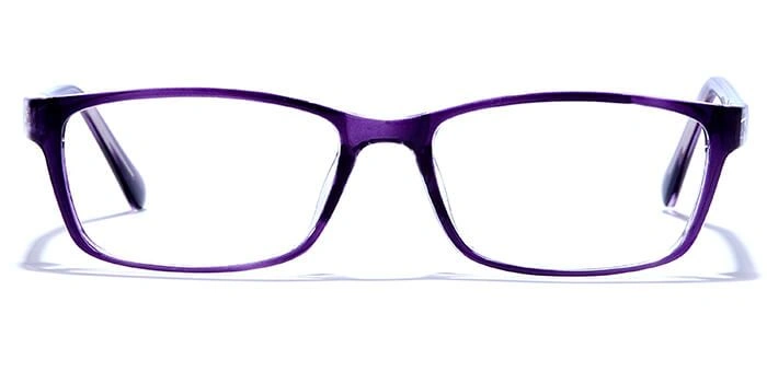 GRAVIATE by Coolwinks E17A6446 Glossy Purple Full Frame Rectangle Eyeglasses for Women-