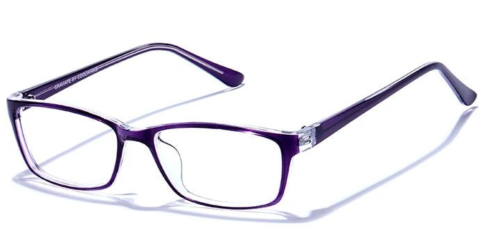 GRAVIATE by Coolwinks E17A6446 Glossy Purple Full Frame Rectangle Eyeglasses for Women-PURPLE-1