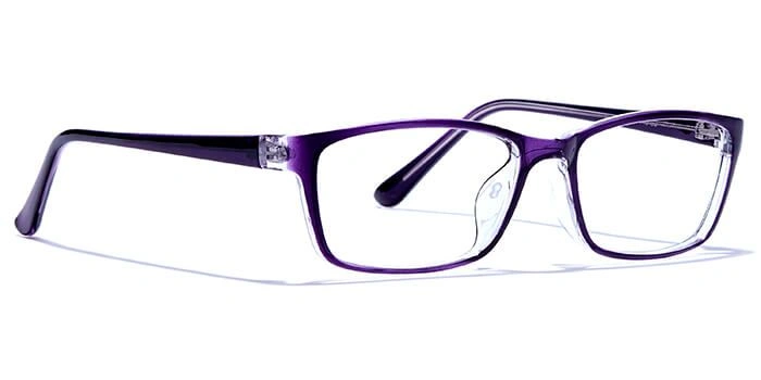 GRAVIATE by Coolwinks E17A6446 Glossy Purple Full Frame Rectangle Eyeglasses for Women-PURPLE-2