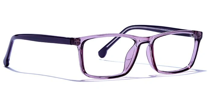 GRAVIATE by Coolwinks E17A6467 Glossy Purple Full Frame Rectangle Eyeglasses for Women-PURPLE-2