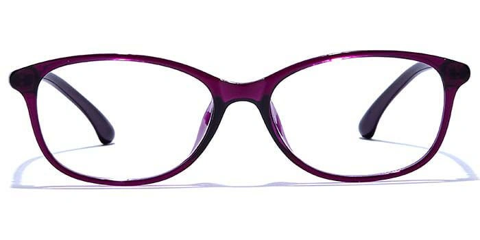 GRAVIATE by Coolwinks E17A6583 Glossy Purple Full Frame Rectangle Eyeglasses for Women-