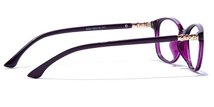 GRAVIATE by Coolwinks E17A6583 Glossy Purple Full Frame Rectangle Eyeglasses for Women-PURPLE-2