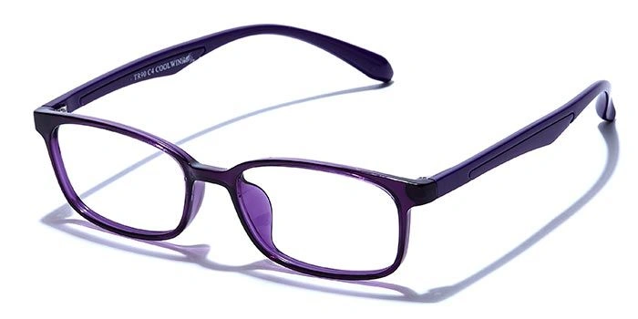 GRAVIATE by Coolwinks E17A6595 Glossy Purple Full Frame Rectangle Eyeglasses for Women-PURPLE-1