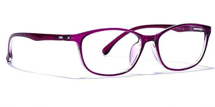 GRAVIATE by Coolwinks E17A6597 Glossy Purple Full Frame Rectangle Eyeglasses for Women-PURPLE-2