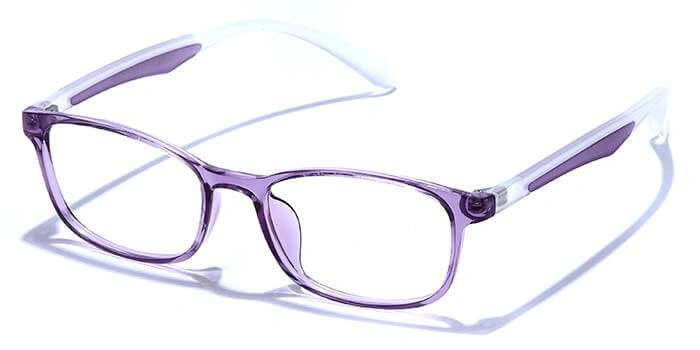 GRAVIATE by Coolwinks E17A6649 Glossy Purple Full Frame Rectangle Eyeglasses for Women-PURPLE-1