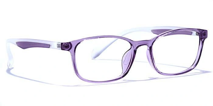 GRAVIATE by Coolwinks E17A6649 Glossy Purple Full Frame Rectangle Eyeglasses for Women-PURPLE-2