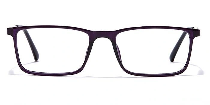 GRAVIATE by Coolwinks E17A7089 Glossy Purple Full Frame Rectangle Eyeglasses for Women-