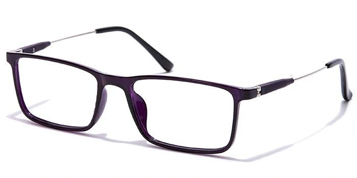 GRAVIATE by Coolwinks E17A7089 Glossy Purple Full Frame Rectangle Eyeglasses for Women-PURPLE-1