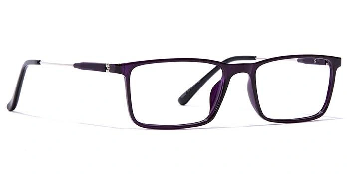 GRAVIATE by Coolwinks E17A7089 Glossy Purple Full Frame Rectangle Eyeglasses for Women-PURPLE-2