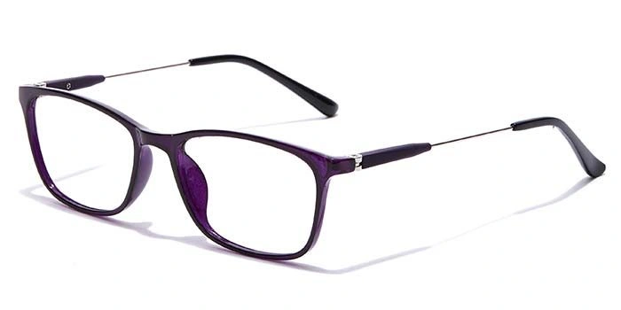 GRAVIATE by Coolwinks E17A7095 Glossy Purple Full Frame Rectangle Eyeglasses for Women-PURPLE-1