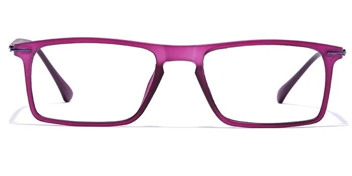 GRAVIATE by Coolwinks E17A7405 Matte Purple Full Frame Rectangle Eyeglasses for Women-