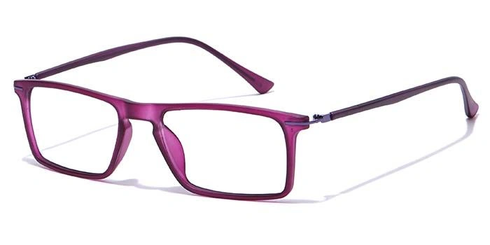 GRAVIATE by Coolwinks E17A7405 Matte Purple Full Frame Rectangle Eyeglasses for Women-PURPLE-1