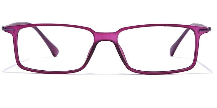 GRAVIATE by Coolwinks E17A7411 Matte Purple Full Frame Rectangle Eyeglasses for Women-