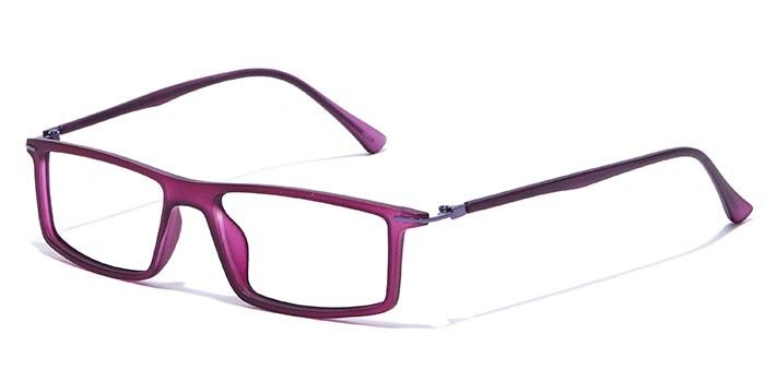 GRAVIATE by Coolwinks E17A7414 Matte Purple Full Frame Rectangle Eyeglasses for Women-PURPLE-1