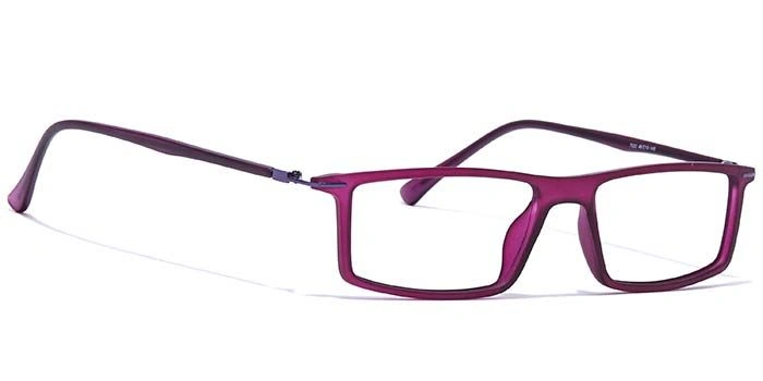 GRAVIATE by Coolwinks E17A7414 Matte Purple Full Frame Rectangle Eyeglasses for Women-PURPLE-2