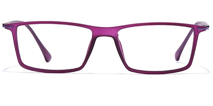 GRAVIATE by Coolwinks E17A7417 Matte Purple Full Frame Rectangle Eyeglasses for Women-